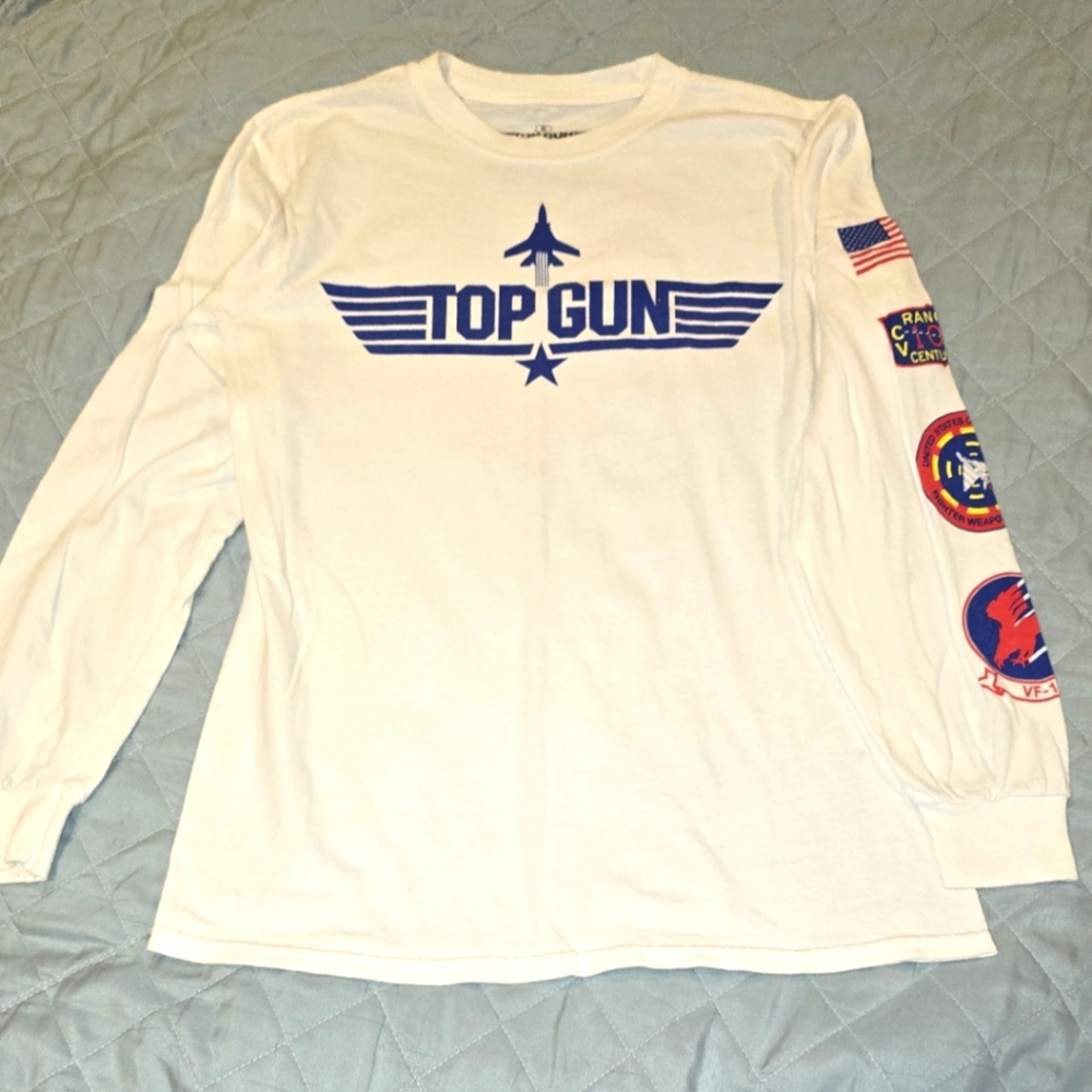 Ripple Junction White Top Gun Long Sleeve Tee